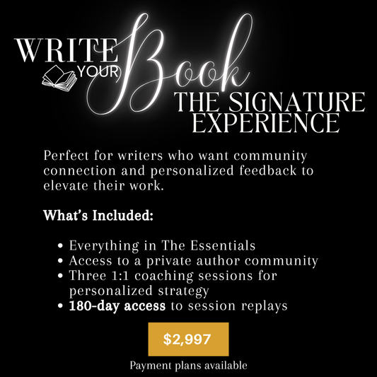 Write Your Book - The Signature Experience